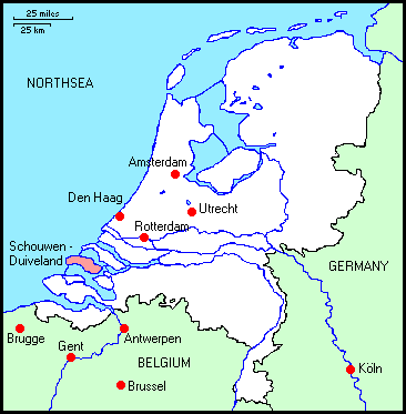 Map of the Netherlands